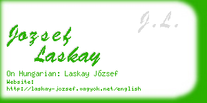 jozsef laskay business card